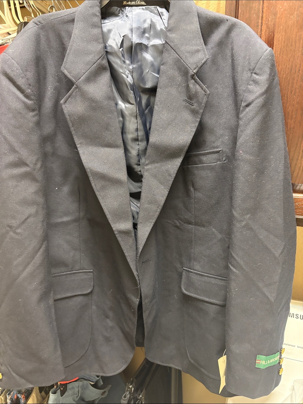Men's Dark Navy Sport Coat - Hill & Archer Inspired